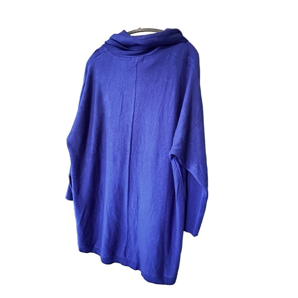 NWT Birch NY Royal Blue Cowl Neck Button Detail Fall Cozy Comfy Sweater sz XL - Picture 4 of 9